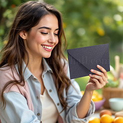 20 шт. 5-х цветные бумажные конверты AJEW-TA0002-22