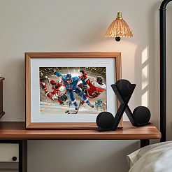 Eishockeyschläger-Organizer aus Holz&nbsp;ODIS-WH0043-185