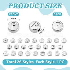 26 шт. 26 вида бусин из нержавеющей стали&nbsp;STAS-PH0006-99P