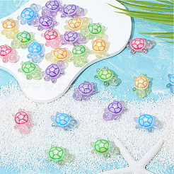 30 Stück transparente Acrylperlen mit UV-Beschichtung&nbsp;TACR-SC0002-77