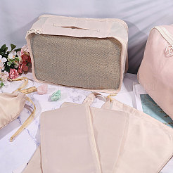 8 trousse de toilette de voyage en polyester&nbsp;ABAG-WH0046-118A