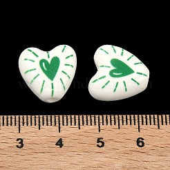 Печатные ручной фарфоровые бусы&nbsp;PORC-G016-01B