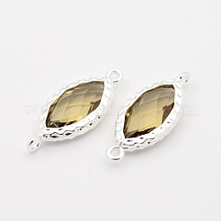 Соединители со стеклянными линзами из латуни с серебряным покрытием&nbsp;LS-GLAA-J077-02S