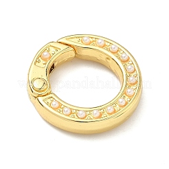 Латунные застежки с защелками из АБС-пластика&nbsp;KK-I476-22G