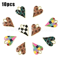 Подвески из эмали из сплава с покрытием 10 шт.&nbsp;ENAM-YW0008-17