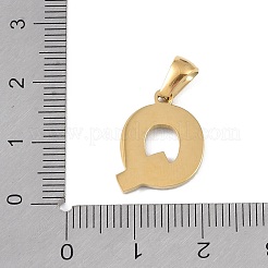 Подвески с алфавитом из натуральных белых ракушек STAS-M338-02G-Q