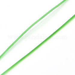Korean Elastic Crystal Thread, Stretch Bracelet String, Round Beading Cord, Lime Green, 0.6mm, about 87.48 yards(80m)/roll