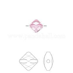 Austrian Crystal Beads, 5054, Crystal Passions, Faceted Mini Rhombus, 209_Rose, 8x8mm, Hole: 1mm