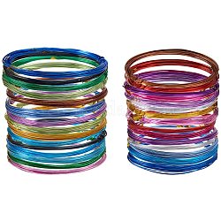 JEWELEADER 30 Rolls 490 Feet Colored Aluminum Wire Set 18 20 Gauge Bendable Metal Craft Wire Flexible Sculpting Beading Wire for DIY Wrapped Jewelry Manual Arts Making Rainbow Projects
