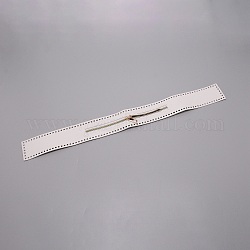 Cremallera de nailon con forro de latón, blanco, 54.2x5.7x0.25 cm, agujero: 4x4 mm