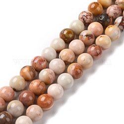 Chapelets de perles d'agate naturelle, ronde, 6.5mm, Trou: 1mm, Environ 62 pcs/chapelet, 15.75 pouce (40 cm)