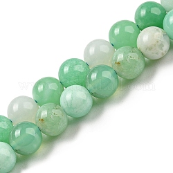 Natürliche Chrysopras-Perlenstränge, Runde, 6 mm, Bohrung: 0.7 mm, ca. 61 Stk. / Strang, 15.75''~16.14'' (40~41 cm)