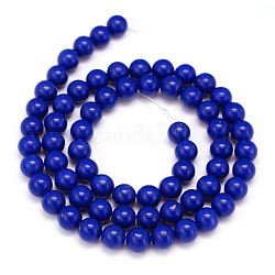 Synthetic Lapis Lazuli Dyed Round Bead Strands, 12mm, Hole: 1mm, about 34pcs/strand, 15.7 inch