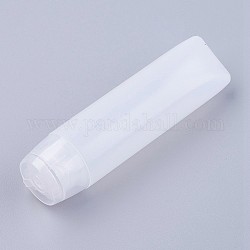 Tube mou cosmétique transparent, Lotion en plastique shampooing crème Squeeze emballage tube, bouchon à vis, clair, 9.8x2.6 cm, capacité: environ 30 ml
