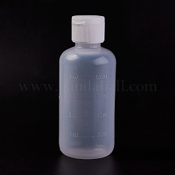120 мл пластиковые бутылки, с крышкой раскладушка, прозрачные, 11.5см, емкость: 120 мл (4.06 жидких унции)