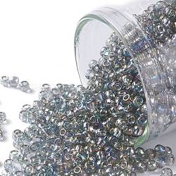 Toho perline rotonde, perline giapponesi, (176) diamante nero ab trasparente, 11/0, 2.2mm, Foro: 0.8 mm, circa 1110pcs/10g