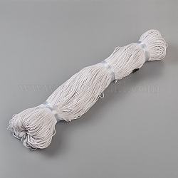 Cordón de algodón encerado chino, Pulsera de macramé collar fabricación de joyas, blanco, 1.5mm, alrededor de 382.76 yarda (350 m) / paquete
