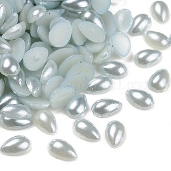Cabujones de perlas de imitación de plástico ABS, lágrima, agua, 6x4x2mm