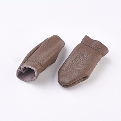 Кожаный наперсток пальца, для защиты пальцев, случайный один цвет или случайный смешанный цвет, 58~60x27~30 мм