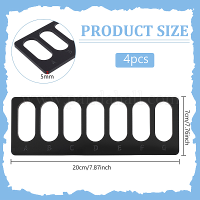 4 шт. акриловые доски для дизайна бусин FIND-BC0013-08A-1