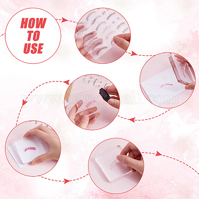 Силиконовый штамп для ресниц MRMJ-WH0075-102-1