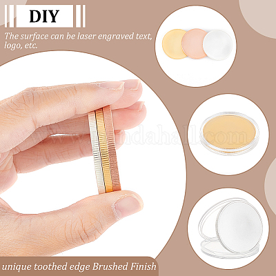 6 шт. 3-х цветные пустые литые диски AJEW-BC0006-59-1