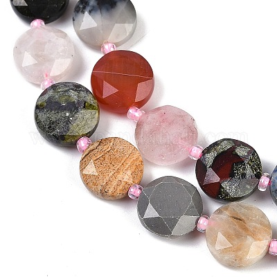 Природные смешанные камень бисер пряди G-NH0004-049-1