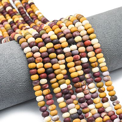 Природные mookaite бисер нитей G-P575-A11-6x4mm-1