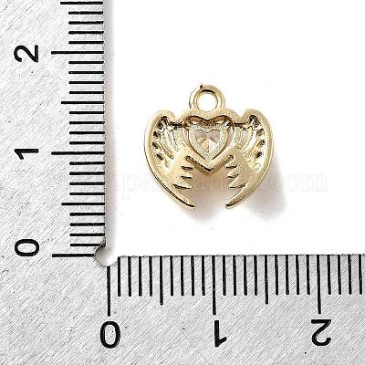 Латунные микро проложить кубического циркония подвески KK-H089-12G-1