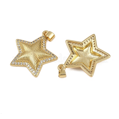 Латунные микро проложить кубического циркония подвески KK-I358-054A-G-1