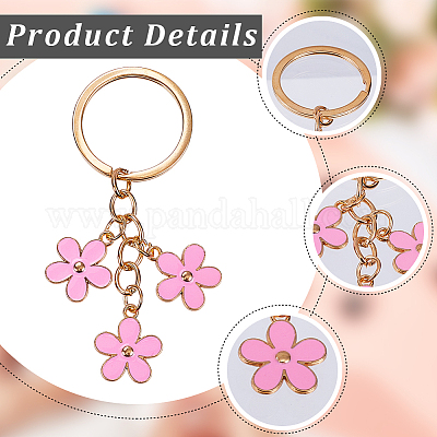 2шт милые цветочные брелоки KEYC-GF0001-12-1