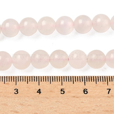 Бусы из натурального розового мангано-кальцита G-L505-09-8mm-1