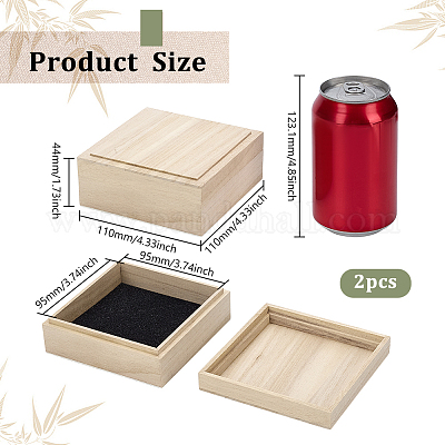 Деревянные ящики для хранения CON-WH0095-141A-1