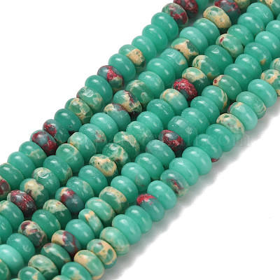 Синтетические имперские нитки из бисера яшмы G-Z110-B04-2x4mm-02-1