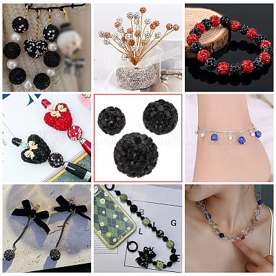 120 шт. 3 стиля бусины из полимерной глины ручной работы в виде диско-шара FIND-PH0022-09A-1