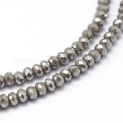 Граненый граненый полный радуга гальванических стеклянных бус стренги X-EGLA-M004-2mm-A04-1