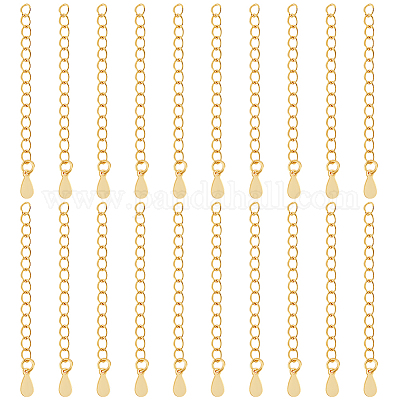 20 шт. латунный удлинитель цепи KK-BBC0016-38B-1