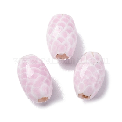 Двухцветные бусины лэмпворк ручной работы LAMP-K042-01F-1