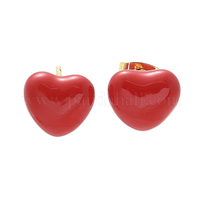 Латунь серьги EJEW-F359-06G-1