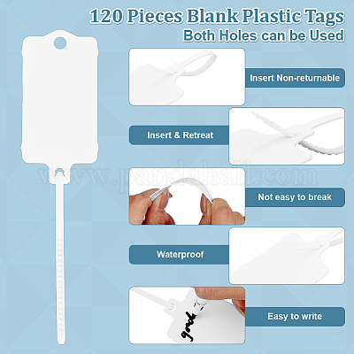 Пластиковые кабельные стяжки для знаков&nbsp;TOOL-WH0165-39-1