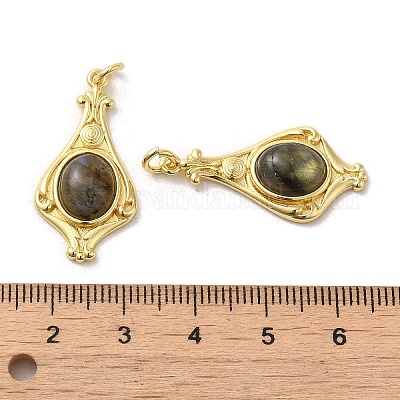 Природные подвески лабрадорита G-C096-03G-01-1