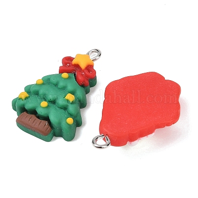 Рождественские подвески из непрозрачной смолы RESI-I350-01-1