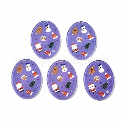 Прозрачные акриловые подвески с принтом&nbsp;KY-S163-330-1