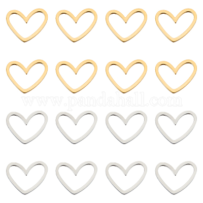 32 шт. 2 цвета 201 соединительные кольца из нержавеющей стали STAS-UN0050-06-1