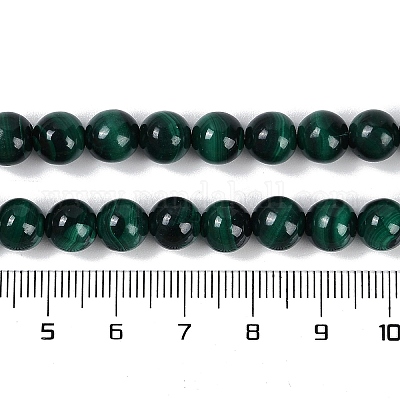 Природного малахита бисер нитей G-F461-05-8mm-1