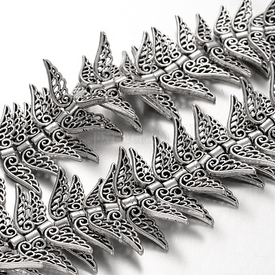 Крыло тибетский стиль нитей сплава шарик TIBEB-O007-38-RS-1