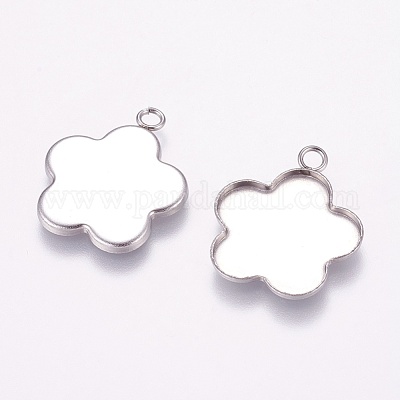 Подвеска-кабошон из нержавеющей стали 304 STAS-K148-06-1