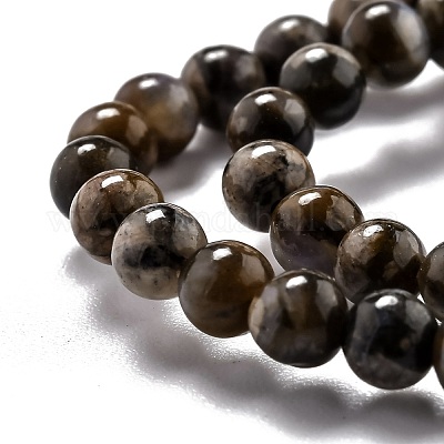 Бусины из натурального глаукофана G-O199-01A-1