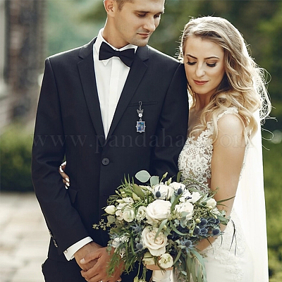 2 комплект подвесных украшений в виде бабочек и картин в тибетском стиле из сплава HJEW-UN0001-15-1