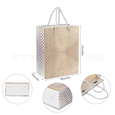 Shop PandaHall Clear Plastic Gift Bags with Handle for Jewelry Making -  PandaHall Selected